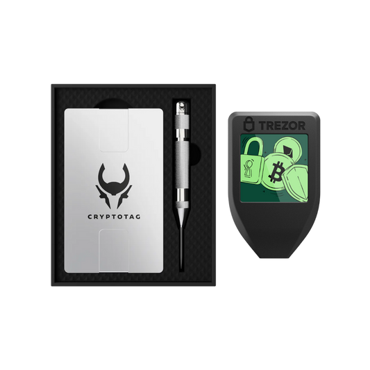 Trezor Model T + Cryptotag Zeus